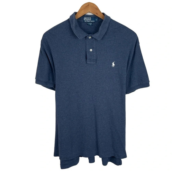 PO580 Mens Polo Ralph Lauren Designer Short Sleeve Preppy Polo Shirt L - Picture 1 of 4